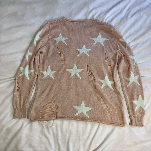 Forever 21 Coral Distressed Knit Sweater - Picture 7 of 10